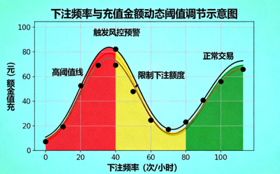 基于下注频率与充值金额的动态阈值调节示意图