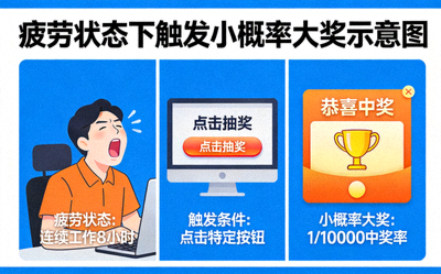 疲劳状态下触发小概率大奖示意图