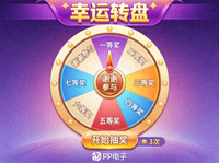 PP电子热门游戏幸运转盘的游戏截图，展示转盘抽奖的游戏界面