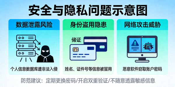 安全与隐私问题示意图